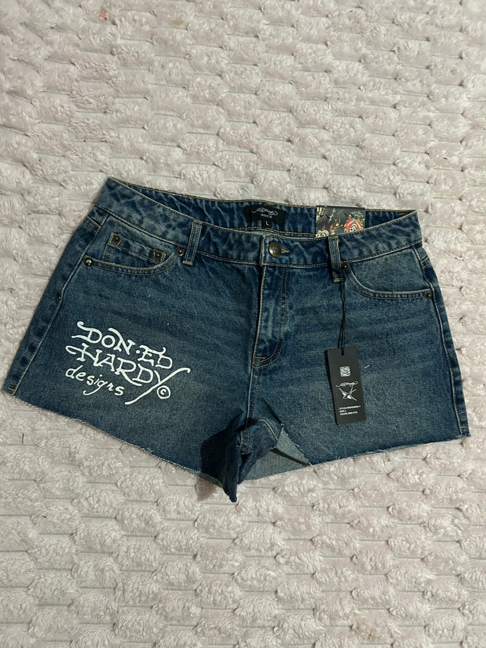 adidas Dark Blue Denim Women’s Shorts